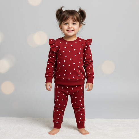 Nexteen Exclusive 2Pc Suit Terry Shirt Long Sleeves & Touser Set 17130