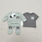 Infants 4Pc Suit Set Long Sleeves Shirt With Tshirt Trouser & Pair Of Socks 16855