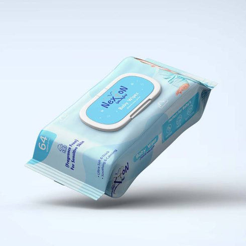 Nexton Baby Wipes Fragrance Free 64 Pcs 15437