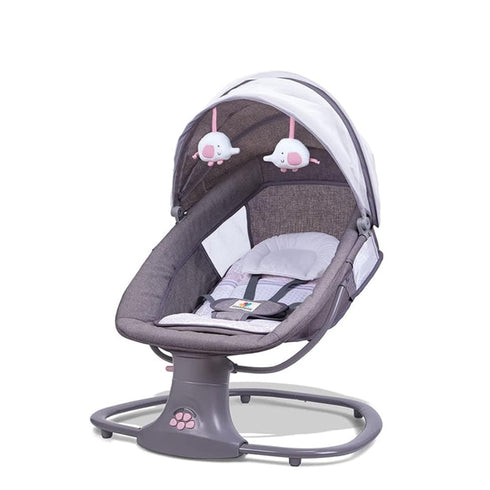 3-in-1 Deluxe Multifunctional Baby Bassinet Swing Grey 8106