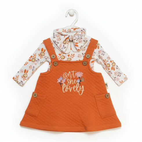 Baby Girls Dangri Style Suit Set Floral 16824