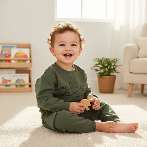 Toddlers Roar Character Track Suit Fleece Sweatshirt With Trouser 16832