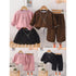 Baby Girls 2pc Suit Sweatshirt With Trouser Set 16734