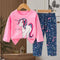 Unicorn Pajama Suit Full Sleeves T-Shirt & Trouser 16731