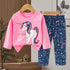 Unicorn Pajama Suit Full Sleeves T-Shirt & Trouser 16731