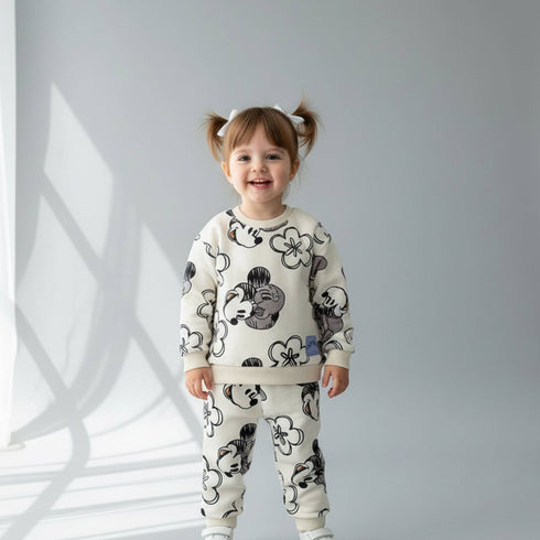 Toddlers Character Track Suit Minnie Fleece Sweatshirt With Trouser 16832