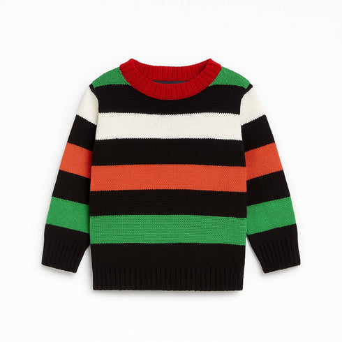 Exclusive Winter Wool Sweater Colorful Stripes Unisex 16806