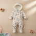 Infants Stuffed Padded Hooded Romper 16794