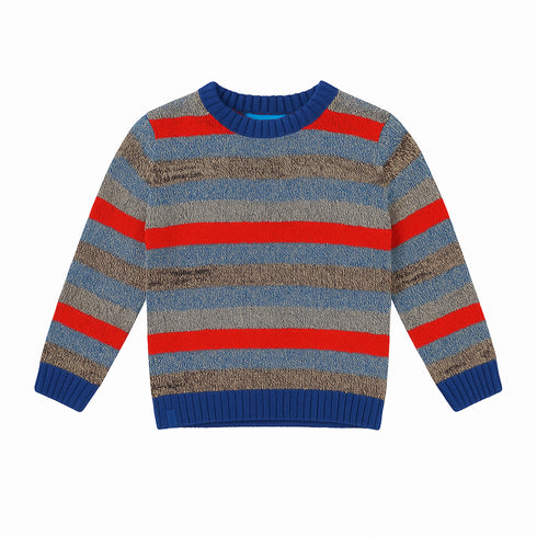 Exclusive Winter Wool Sweater Colorful Stripes Unisex 16806