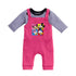 Basics Baby Girls 2pc Suit Set Dangri With Long Sleeves Bodysuit 17131