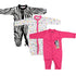 Basics Romper Set Pack Of 3 Cozy Sleep suits 0-24M Baby Zebra 15555