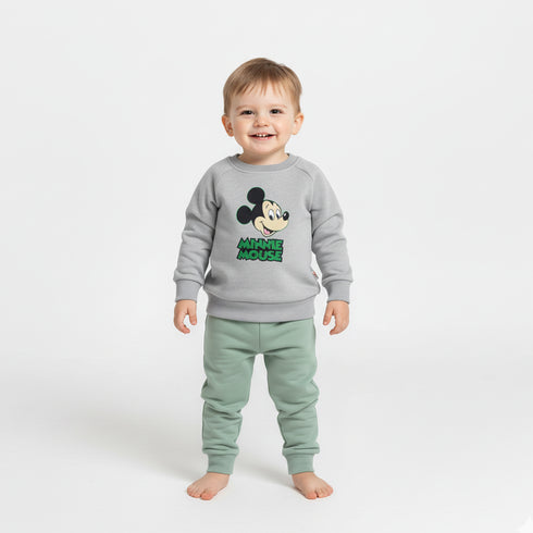 Nexteen Exclusive 2Pc Suit Terry Shirt Long Sleeves & Touser Set 17110 Unisex