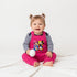 Basics Baby Girls 2pc Suit Set Dangri With Long Sleeves Bodysuit 17131