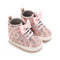 Premium Pre Walker Champagne Glittered Shoes For Baby Girls 16892