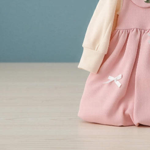 Baby Girls Formal Pink Frock For Winter 16709