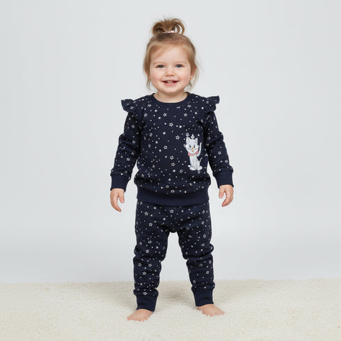 Nexteen Exclusive 2Pc Suit Terry Shirt Long Sleeves & Touser Set 17130