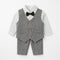 Grey and White Formal Suit for Toddler Boys 2–6 Years