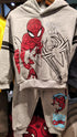 Boys Grey Spider-Man Cotton Fleece Tracksuit for 2–8 Years