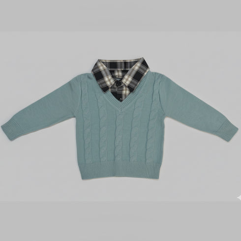 Toddler Boys Soft Wool Formal Sweater 16854