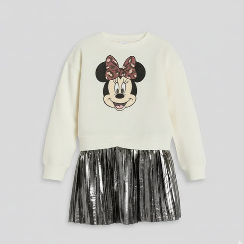 Baby Girls Frilled Party Wear Frock Long Sleeves Minnie 16784