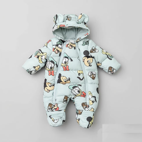 Infants Stuffed Padded Hooded Romper 16794
