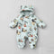 Infants Stuffed Padded Hooded Romper 16794