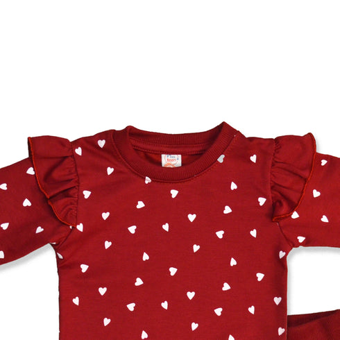 Nexteen Exclusive 2Pc Suit Terry Shirt Long Sleeves & Touser Set 17130