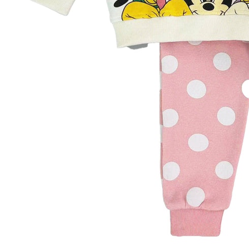 Toddlers Character Track Suit Minnie Fleece Sweatshirt With Trouser 16832