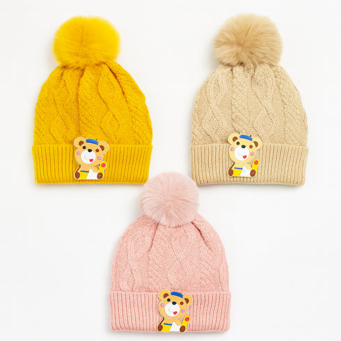 Cozy Wool Winter Caps for Kids 17301