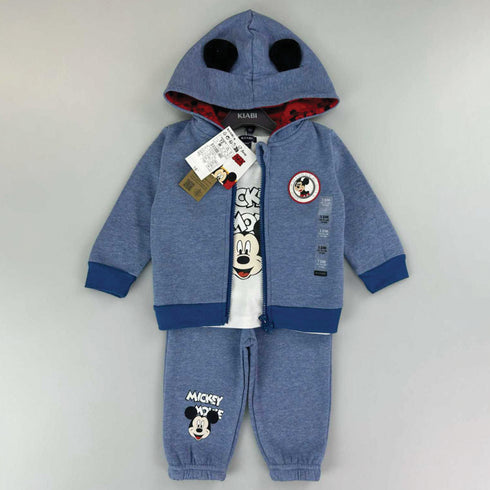 Baby Boys Exclusive Winter Suit Set Fleece Jacket , Long Sleeves Tshirt & Trouser 17435