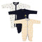 Basics Romper Set Pack Of 3 Cozy Sleep suits 0-24M Unisex 17160