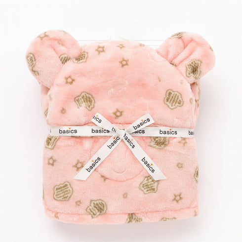 Soft Minky Baby Blanket With Stuffed Head Pillow 17284