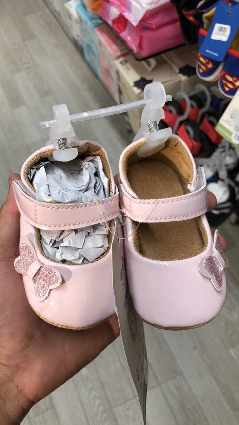 Pink Baby Girls Footwear – Prewalker Pump Shoes 0–18 Months