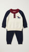 Woolen Navy and White Snoopy Baby Boys Dresses Sweater Trouser Set 0-24M