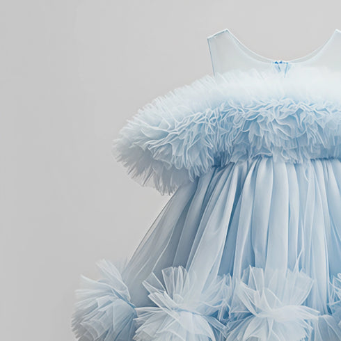 Baby Girls Frilled Party Wear Frock 16865