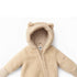 Infants Winter Puffer Hooded Romper Unisex 16810
