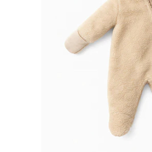 Infants Winter Puffer Hooded Romper Unisex 16810