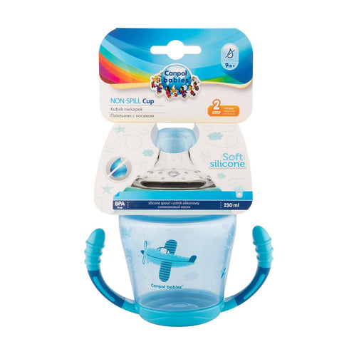 Canpol babies Non-spill Cup Soft Silicon Spout 230ml TOYS blue 56/502
