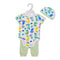 Infants 3Pc Set Bodysuit With Trouser & Cap 15674