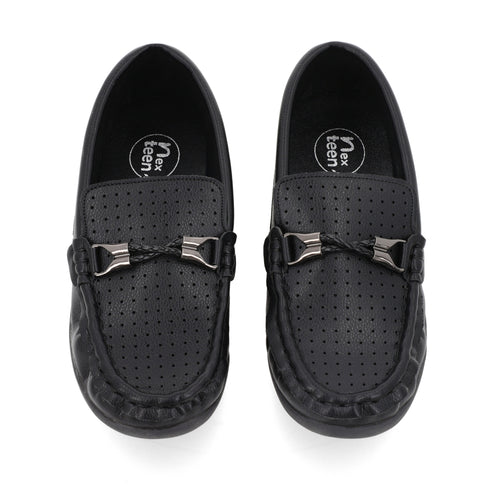 Boys Exclusive Black Loafers Festive Wear -14484