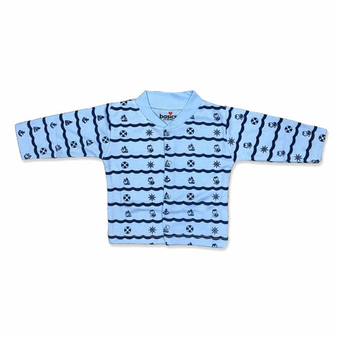 Basics Infants Night Suit -NB to 6Years Beach Printed 16915