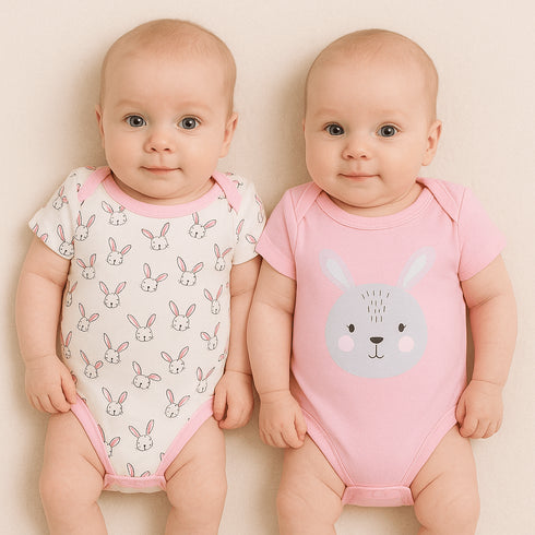 Basics Body Suits Pack Of 2 16206 -Pink