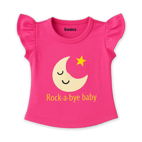 Baby Girls Suit Cotton Rich T-Shirt With Shorts Set 16472