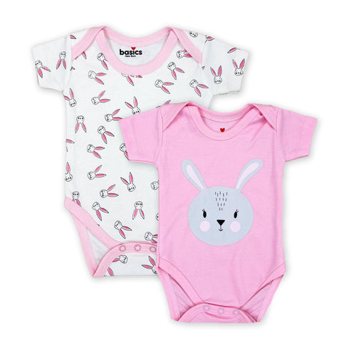 Basics Body Suits Pack Of 2 16206 -Pink