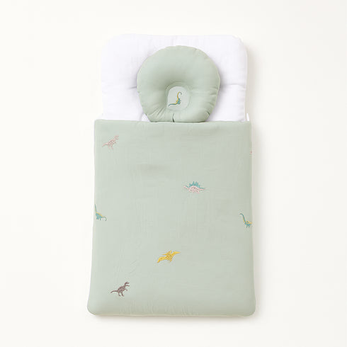 Baby Basics Cozy Snug Green Carrynest With Head Pillow 17138