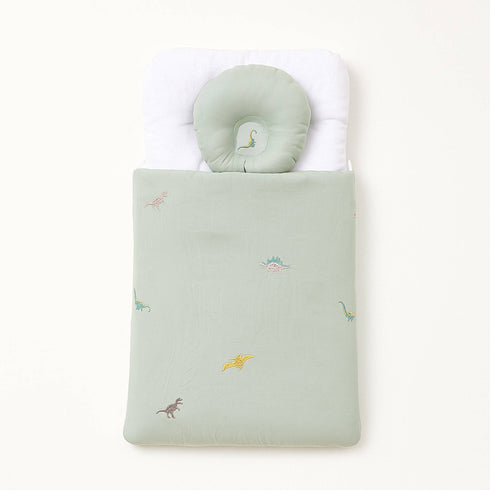 Baby Basics Cozy Snug Green Carrynest With Head Pillow 17138