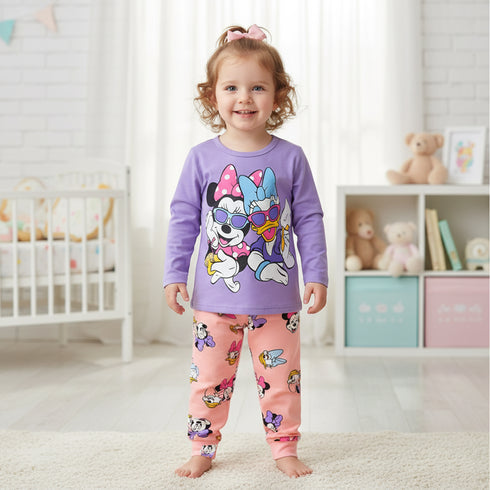 Minnie Pajama Suit Full Sleeves T-Shirt & Trouser 16731