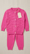 Woolen Pink Baby Girl Dresses Sweater and Trouser Set 6M–2Y