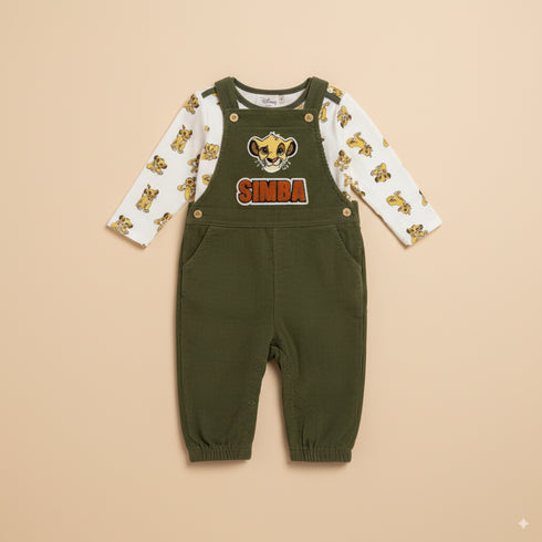 Baby Boys Dangri Suit Shirt With Tshirt Simba Character 16803