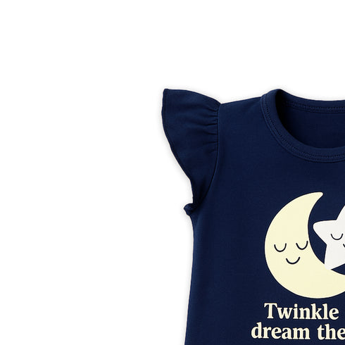 Baby Girls Suit Cotton Rich T-Shirt With Shorts Set 16472